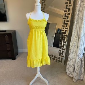 Old Navy yellow halter dress. Size medium.